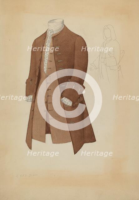 Man's Suit, c. 1937. Creator: Creighton Kay-Scott.