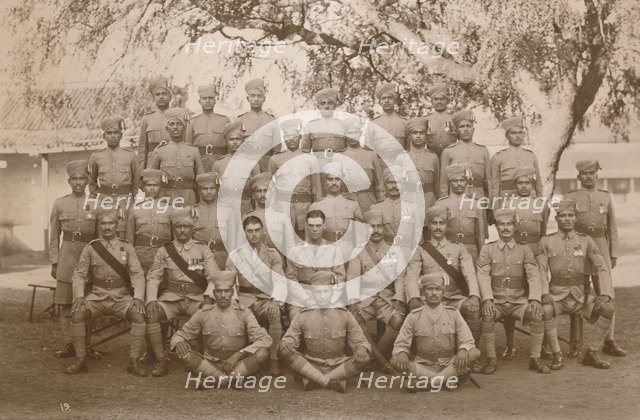 The Indian Platoon of the First Battalion, The Queen's Own Royal West Kent Regiment. Poona, India, 1 Artist: Unknown