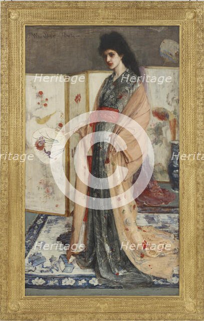 The Princess from the Land of Porcelain (La Princesse du pays de la porcelaine), 1863-1865. Creator: James Abbott McNeill Whistler.