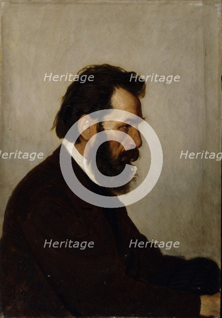 Portrait of the architect Alexey Ivanovich Shevtsov, 1869. Artist: Repin, Ilya Yefimovich (1844-1930)