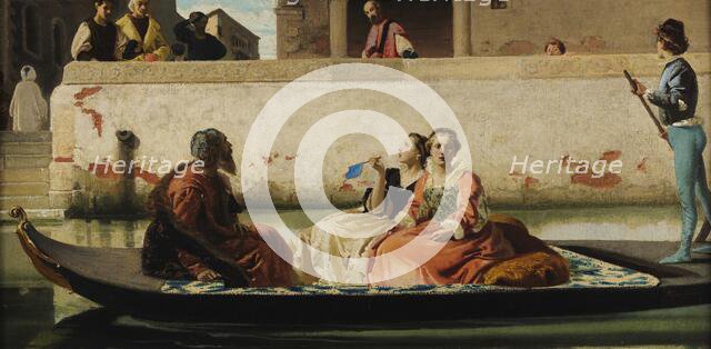 La gondola di Tiziano, 1861. Creator: Faruffini, Federico (1831-1869).