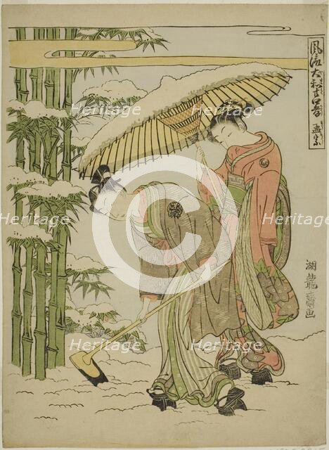 Moso (Chinese: Meng Zong), from the series "Fashionable Japanese Versions of the..., c. 1770/72. Creator: Isoda Koryusai.