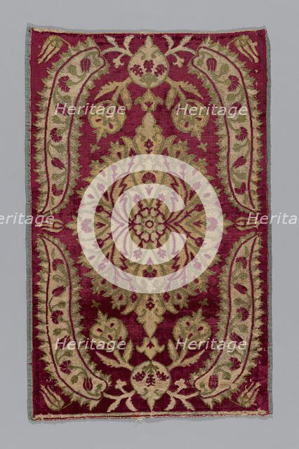 Fragment (Cushion Cover), Turkey, 18th century. Creator: Unknown.