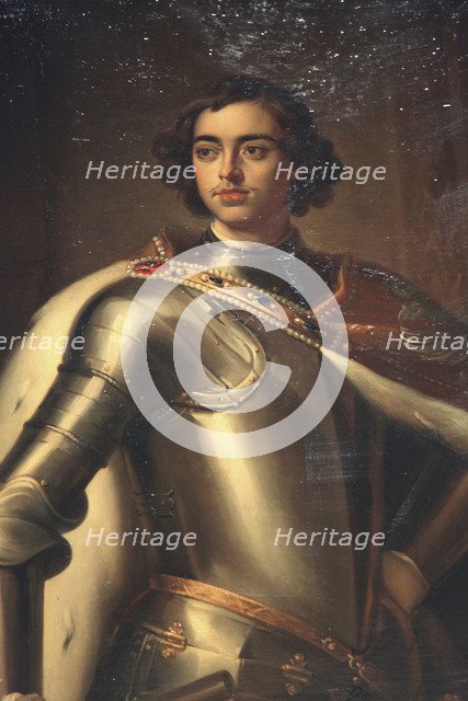 'Portrait of Peter the Great', mid 19th century. Artist: Enrico Belli