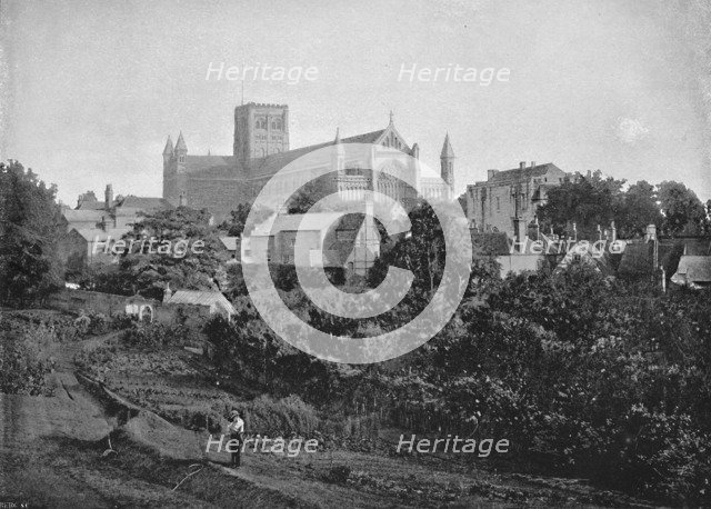 'St. Alban's Cathedral', c1896. Artist: Chester Vaughan.