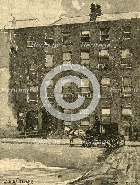 Daniel O'Connell's house in Merrion Square, Dublin, Ireland, c1890. Creator: Walter Frederick Osborne.