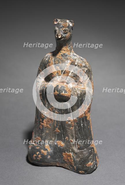 Mortuary Figure of the Zodiac Sign: Monkey (Sagittarius), 500s. Creator: Unknown.