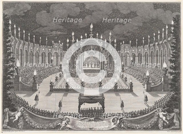 Final ballet of 'L'Euleo festeggiante nel ritorno d'Alessandro dall'India', 1699. Creator: Johann Ulrich Kraus.