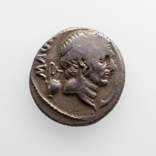 Denarius with Pompey, 48 B.C. Creator: Unknown.