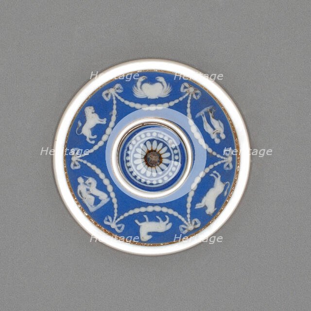 Button with Signs of the Zodiac, Burslem, Late 18th century. Creator: Wedgwood.