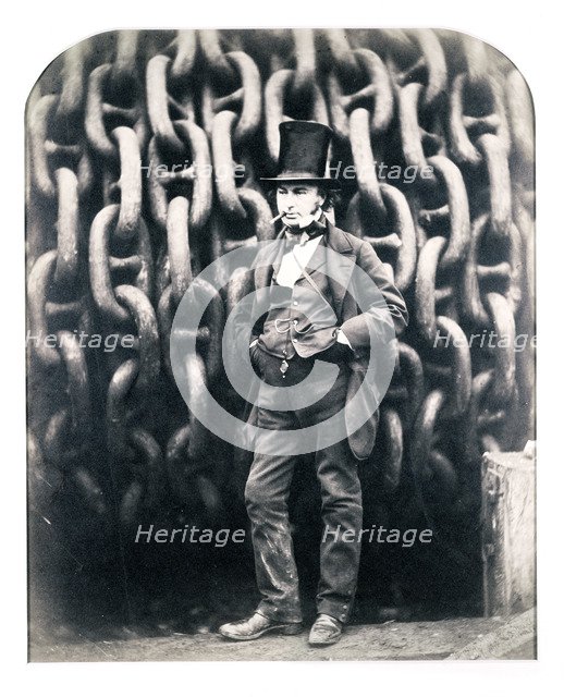 Isambard Kingdom Brunel, British engineer, 1857. Artist: Robert Howlett