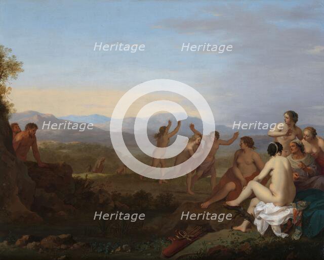 Satyrs Spying on Nymphs, after 1627. Creator: Cornelis van Poelenburgh.