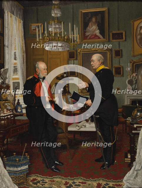 Bismarck and Emperor William I, 1877. Creator: Siemenroth, Konrad (1854-1915).