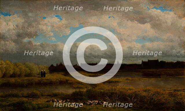 Meerkerk, Clearing up after Rain, 1866. Creator: Gerrit Alexander Godart Filip Mollinger.