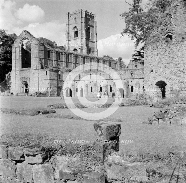 Fountains Abbey, North Yorkshire, 1945-1980.  Artist: Eric de Maré