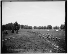 Battalion in column of fours, M.M.A., Orchard Lake, Michigan, between 1890 and 1901. Creator: Unknown.