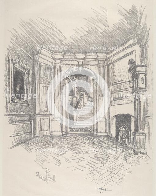 The Hall, Stenton, 1912. Creator: Joseph Pennell.