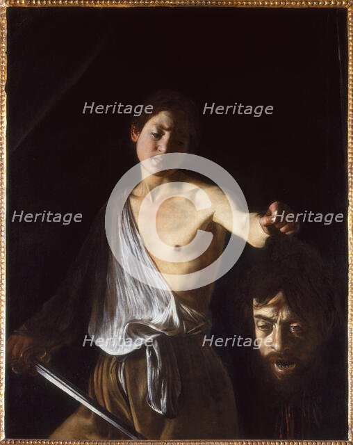 David with the Head of Goliath, 1609-1610. Creator: Caravaggio, Michelangelo (1571-1610).