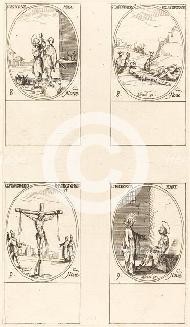 St. Castorius; St. Carpophorus & The Four Crowned Martyrs; Commemoration of the Image. Creator: Jacques Callot.