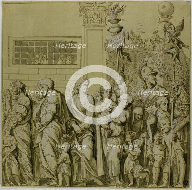 Triumphs of Julius Caesar: Canvas No. VII, 18th century. Creator: Unknown.