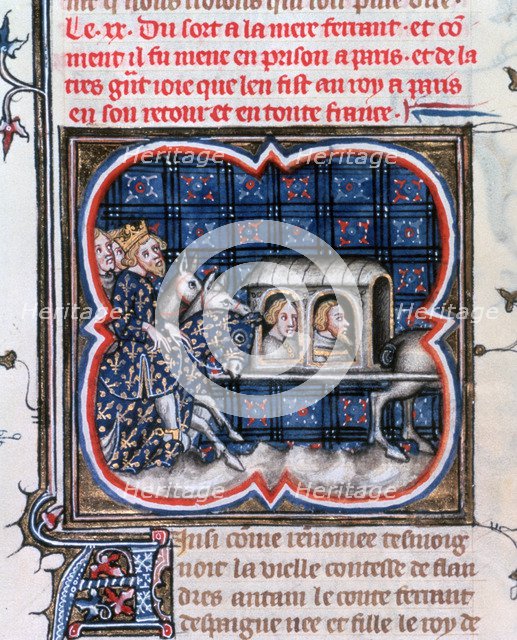 Fernando of Portugal taken prisoner, c1212, (1375-1379). Artist: Unknown