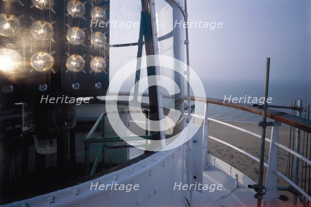 Dungeness lighthouse, Shepway. Kent, 1997. Artist: N Corrie