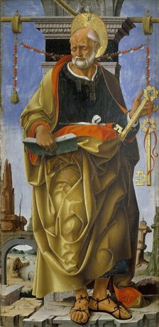 Polittico Griffoni: Saint Peter, ca 1472-1473. Creator: Francesco del Cossa (1436-1478).