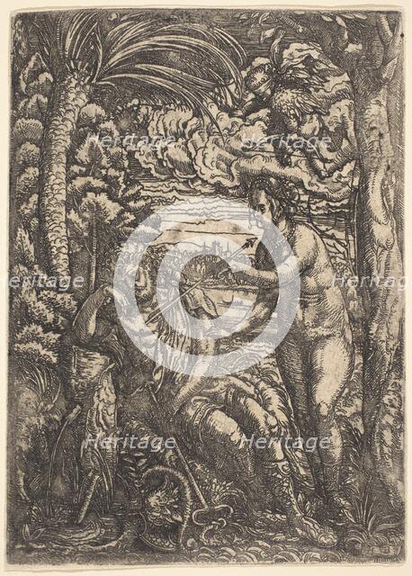 Mercury and Venus, 1520. Creator: Hans Burgkmair, the Elder.