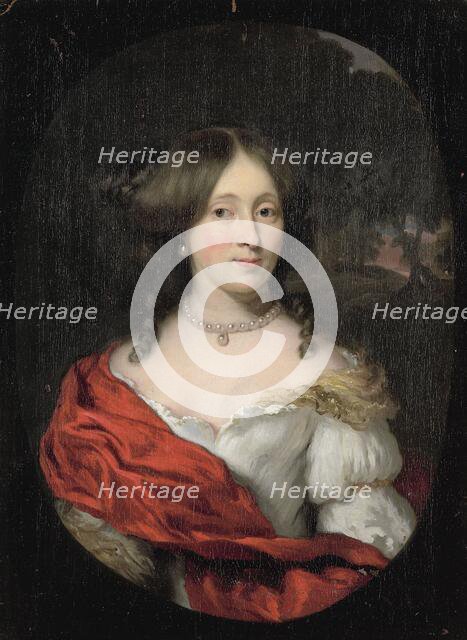 Portrait of Belichje Hulft, wife of Gerard Röver, merchant and shipowner in Amsterdam, 1675-1693.  Creator: Nicolaes Maes.