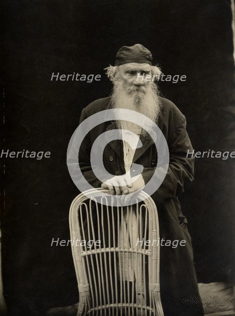 Portrait of the author Count Lev Nikolayevich Tolstoy (1828-1910).