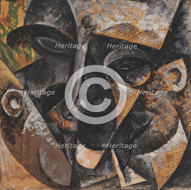 Dinamismo di una testa d'uomo, 1915. Creator: Boccioni, Umberto (1882-1916).