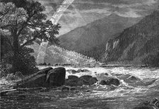 View of Balcony Falls, James River, Virginia, USA, 1877. Artist: Unknown