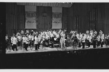 Johnny Dankworth and London Symphony Orchestra, Barbican, London, 1986.   Artist: Brian O'Connor.
