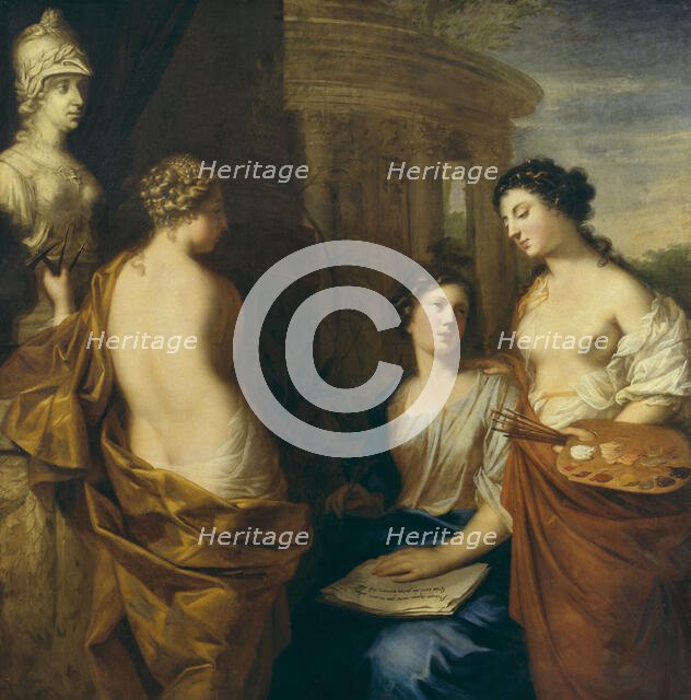 The Arts Round the Bust of Queen Kristina of Sweden. Creator: David Klocker Ehrenstrahl.