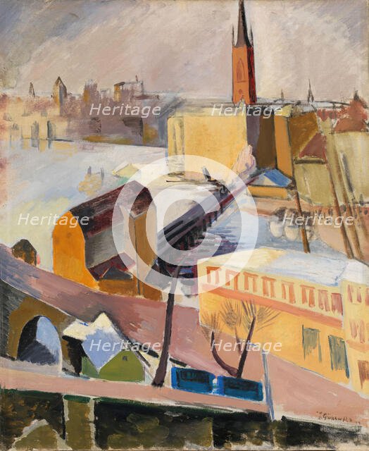 Riddarholm Church, 1914. Creator: Isaac Grunewald.