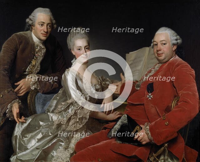 John Jennings Esq., his Brother and Sister-in-Law, 1769. Creator: Alexander Roslin.