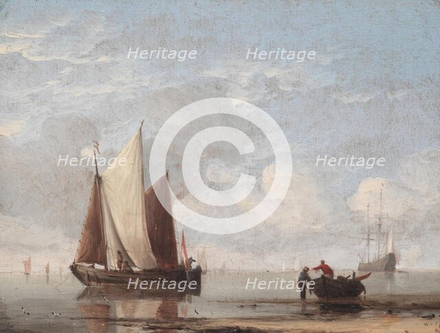 Calm Sea, c1660. Creator: Willem van de Velde the Younger.