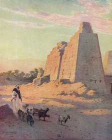 'Pylon at Karnak', c1880, (1904). Artist: Robert George Talbot Kelly.