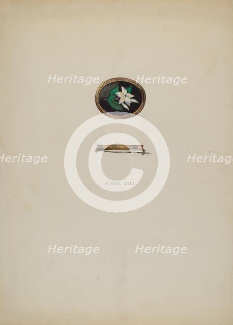 Brooch, c. 1936. Creator: Kurt Melzer.