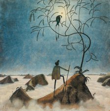 Landscape with the Sea of Fog, 1921. Creator: Sedlacek, Franz (1891-1945)