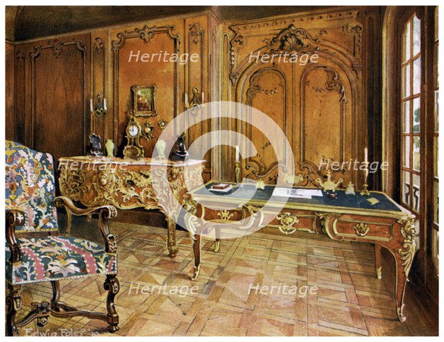 French panelled room, Wallace Collection, London, 1911-1912.Artist: Edwin Foley