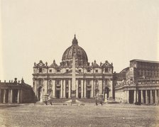 St. Peter's, Rome, 1850s. Creator: Unknown.