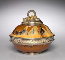 Covered Bowl, c. 1899-1900. Creator: Auguste Delaherche (French, 1857-1940).