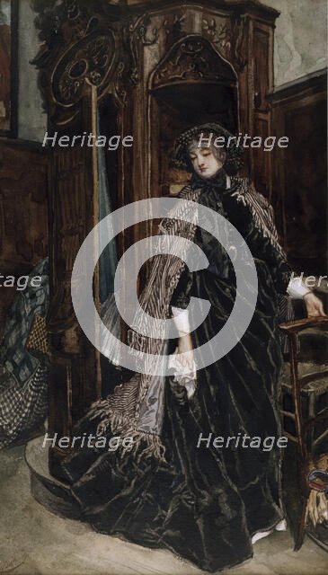 The Confessional, 1867. Creator: James Tissot.