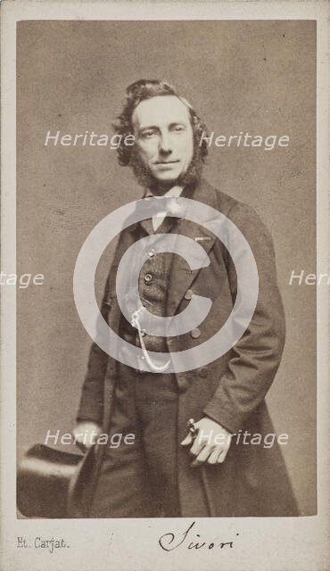 Portrait of the violinist and composer Camillo Sivori (1815-1894) . Creator: Carjat, Étienne (1828-1906).