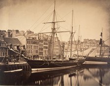 La Reine Hortense - Yacht de l'empereur, Havre, 1856. Creator: Gustave Le Gray.
