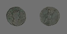 Antoninianus (Coin) Portraying Empress Salonina, 260-268. Creator: Unknown.