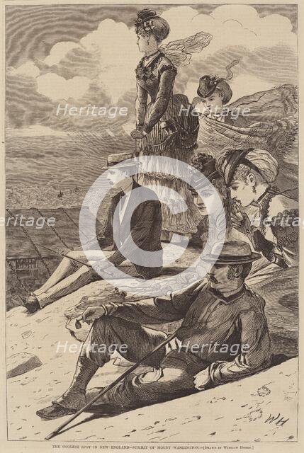 The Coolest Spot in New England - Summit of Mount Washington, published 1870. Creator: Winslow Homer.