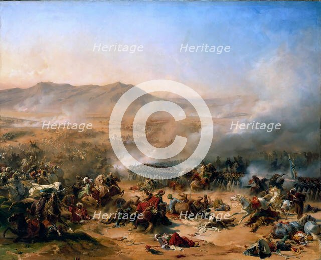 The Battle of Mount Tabor on 16 April 1799, 1837. Creator: Philippoteaux, Henri Félix Emmanuel (1815-1884).