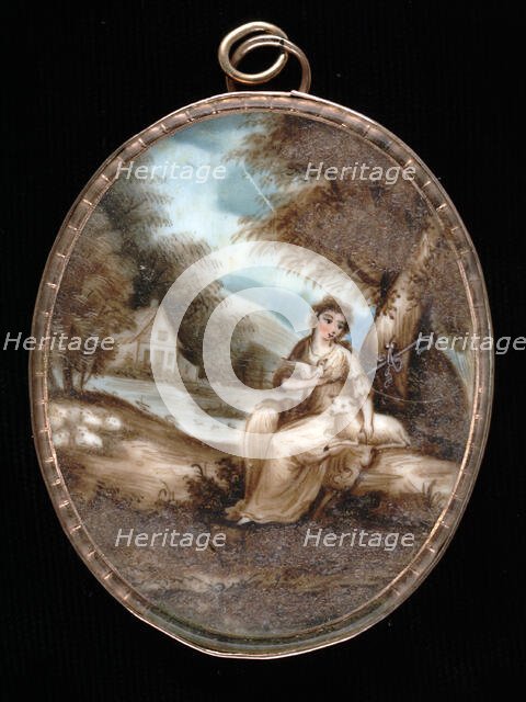 Mourning Miniature for E. W., ca. 1800. Creator: Unknown.